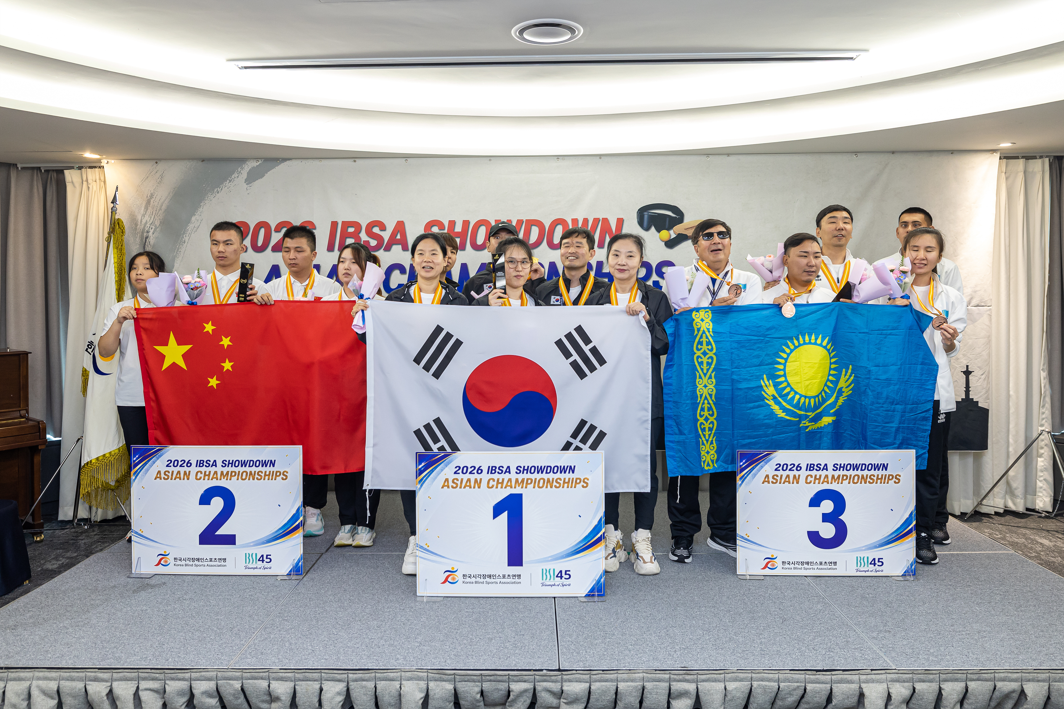 2026 IBSA 쇼다운 아시아 챔피언십(2026 IBSA Showdown Asian Championships) 단체전 시상