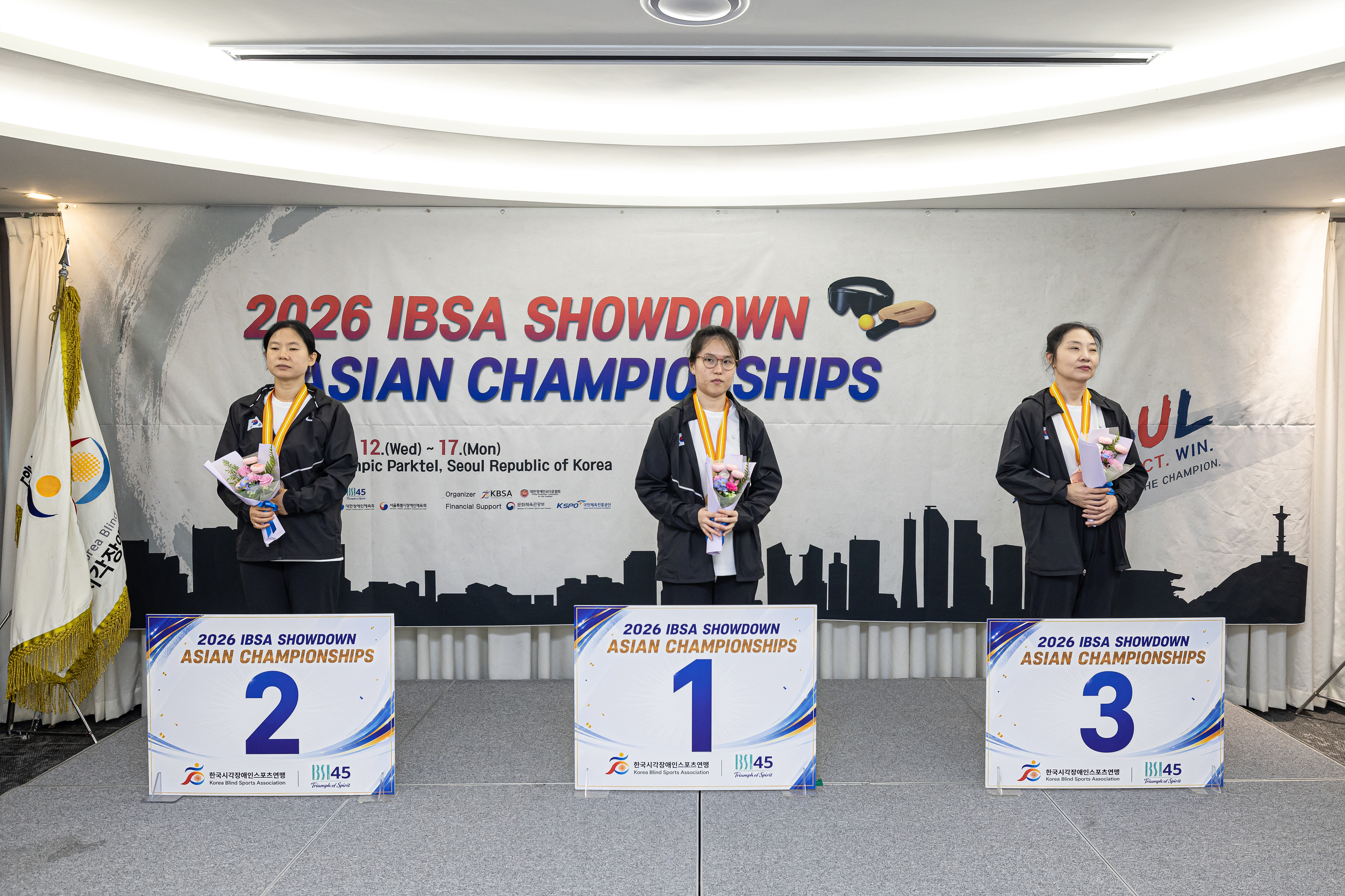 2026 IBSA 쇼다운 아시아 챔피언십(2026 IBSA Showdown Asian Championships) 개인전 시상